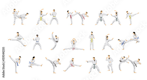 фотографія Taekwondo sport set.