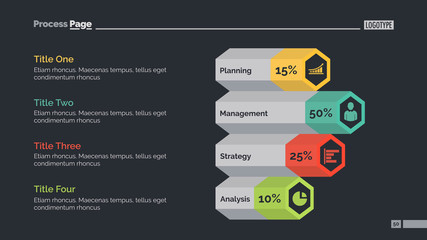 Diagram with Four Options Slide Template