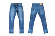 © Atstock Productions - Men blue jeans isolated on white background