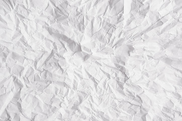 Wall Mural - Crumpled white paper texture.