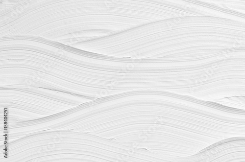 Fotomural White wave plaster texture. Light modern abstract background.