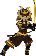 Sticker - Japanese Samurai Warrior