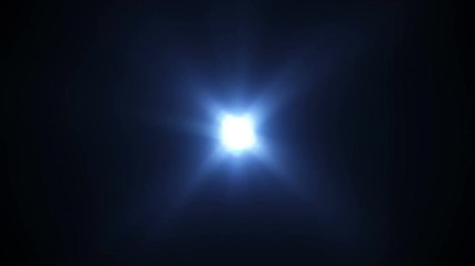 Wall Mural - Blue light flare. Abstract seamless loop background 4k UHD (3840x2160)
