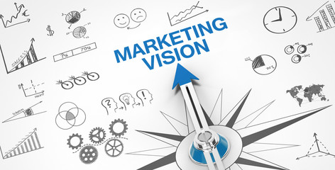 Canvas Print - Marketing - Vision / Compass