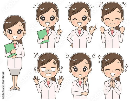 女性薬剤師のイラスト セット 全身 Stock Vector Adobe Stock 女性薬剤師のイラスト セット 全身 Stock Vector Adobe Stock