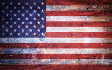 Vintage Old Grunge American Flag