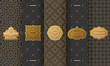 © Extezy - Vector set of design elements labels, icon, logo, frame, luxury packaging for the product