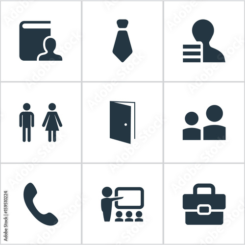 Vector Illustration Set Of Simple Icons Elements Calling