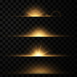 Vector set of glow light effect Glowing stars bursts with sparkles isolated on transparent background.