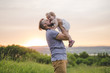 © Louis-Photo - Beautiful portrait of young attractive father with daughter toddler