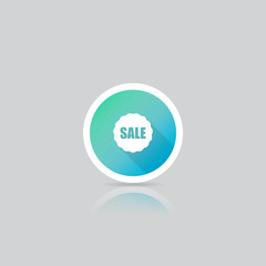 Canvas Print - Modern Round Sale Badge Icon