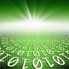 Wall Mural - abstract internet concept