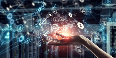 Poster - Wireless connection futuristic concept