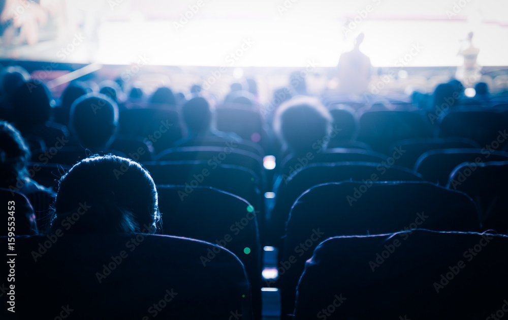 Cinema or theater in the auditorium,business background. - obrazy, fototapety, plakaty 