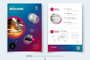 Wall Mural - corporate business annual report cover, brochure or flyer design