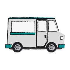 Poster - food truck icon image vector illustration design  sketch style