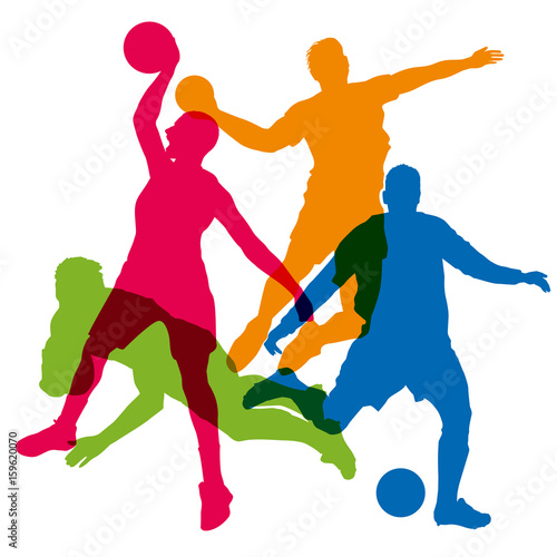 Sport Sport D Equipe Football Basket Sport Collectif Rugby Handball Stock Vektorgrafik Adobe Stock Sport Sport D Equipe Football Basket Sport Collectif Rugby Handball Stock Vektorgrafik Adobe Stock