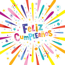 Feliz Cumpleanos Happy Birthday In Spanish Card