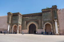 Gate Of Bab El Mansour In Meknes, Morocco