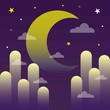 night background vector illustration