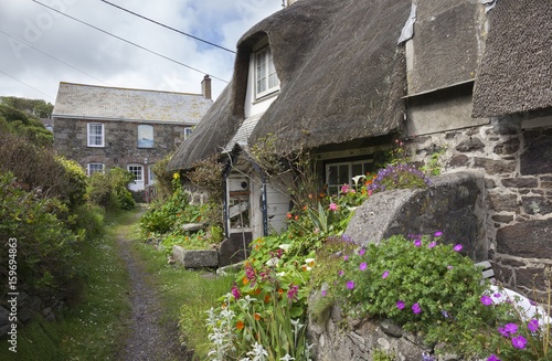Thatched Cottages At Cadgwith Cove Cornwall England Buy This