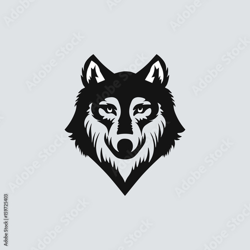 Wolf Head Black Silhouette On Solid Background Vector Illustration Buy This Stock Vector And Explore Similar Vectors At Adobe Stock Adobe Stock