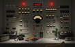 © arquiplay77 - Vintage control room background concept 3D illustration