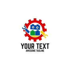 robot icon vector logo element