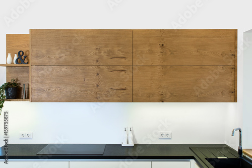 Modern Kitchen Design In Light Interior With Wood Accents Kitchen
