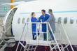 © auremar - mechanics checking airplanes engine avant take-off