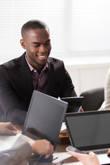 Wall Mural - African Young Man In Office