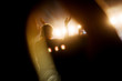 © Dusan Petkovic - Blurred image, in motion out of focus. Music festival concept. Crowd dancing at night.