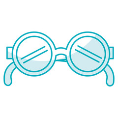 Sticker - elegant eye glasses icon vector illustration design