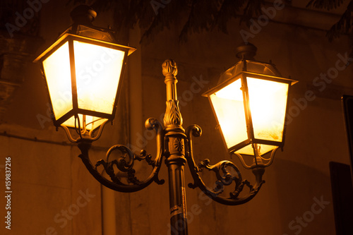 Italy Sicily Adrano by night Tableau sur Toile