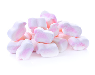 Poster - Marshmallow on white background