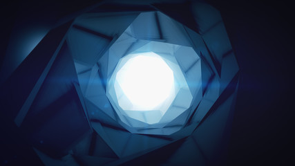 Poster - abstract minimalistic circular background 3d illustration