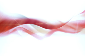 Wall Mural - red waves on white background