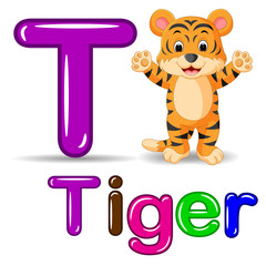 Sticker - Cute tiger cartoon