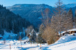 canvas print picture - Winterlandschaft in Gunzesried Allgäuer bayerische Alpen