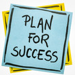 Plan for success motivational note