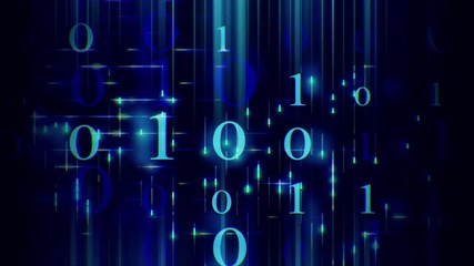 Video Background 1009: Scrolling text and grid abstraction (Loop).