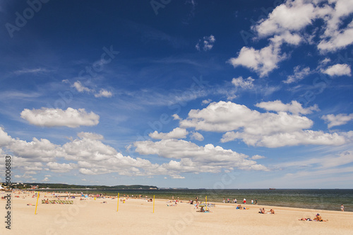 Zdjęcie XXL malownicza bałtycka plaża w gdańsku oliwie, polska