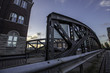 Stahlträger einer Brücke in Hamburg