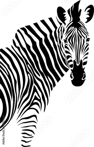 Dekoracja na wymiar  zebra-wektor