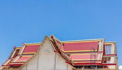 Outdoor temple roof
