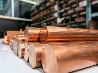 Copper material metal raw store warehouse