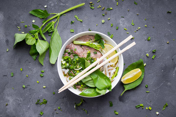 Canvas Print - Vietnamese soup pho