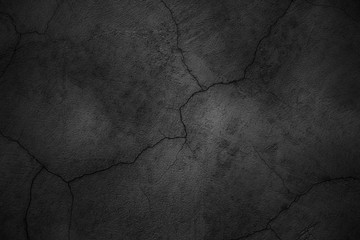 gloomy wall background, black texture cement surface