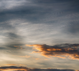 Wall Mural -  in  philippines  abstract cloud and sunset