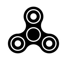 Fidget Spinner Toy For Stress Relief Flat Vector Icon For Apps And Websites
